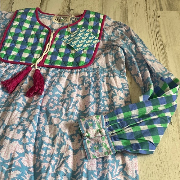 SZ Block Print Dress Size Medium. NWT - Picture 4 of 11